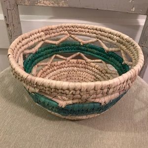 Accents - 3 Woven Boho Baskets Accents - 3 Woven Boho Baskets